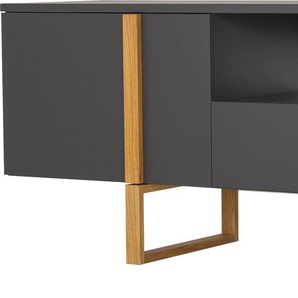 TV-Bank TENZO BIRKA Sideboards Gr. B/H/T: 177 cm x 59 cm x 43 cm, 1, grau (anthrazit) TV-Sideboards Sanft Schliessung