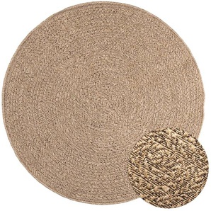 Teppich 120 cm Jute-Optik Innen und Außen