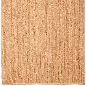 Teppich ANDAS Bjarka Teppiche Gr. B/L: 200 cm x 290 cm, 10 mm, 1 St., beige (natur) Juteteppiche meliert, 100% Jute, handgewebt, auch als Läufer & in rund erhältlich