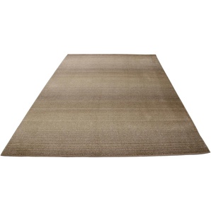 Teppich ANDAS Elrik Teppiche Gr. B/L: 280 cm x 380 cm, 18 mm, 1 St., braun Esszimmerteppiche weich, mit dezenten Streifen, meliert, flach, pflegeleicht, elegant
