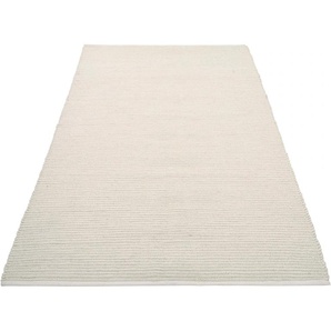 Teppich ANDAS Kreta, mit Wolle, handgewebt, Naturfaser Teppiche Gr. B/L: 300 cm x 400 cm, 14 mm, 1 St., beige (natur) Schurwollteppiche