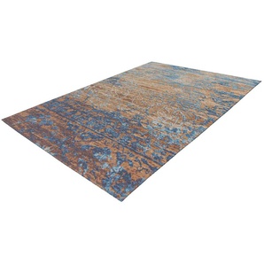 Teppich ARTE ESPINA Blaze 600 Teppiche Gr. B/L: 155 cm x 230 cm, 8 mm, 1 St., blau (blau, beige) Esszimmerteppiche spannendes Design,stilvolle Farbgebung,pflegeleicht & widerstandsfähig
