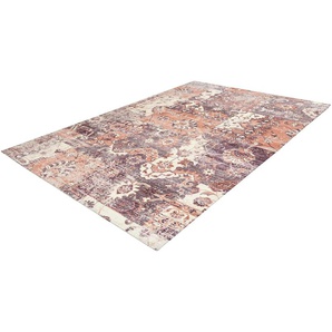 Teppich ARTE ESPINA Indiana 400 Teppiche Gr. B/L: 160 cm x 230 cm, 10 mm, 1 St., bunt (multi, terra) Baumwollteppiche Vintage-Look, Verstärkung durch Canvasrücken,Fußbodenheizung geeignet