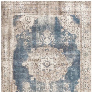 Teppich ARTE ESPINA Vintage 8400 Teppiche Gr. B/L: 160 cm x 230 cm, 9 mm, 1 St., beige (creme, blau) Esszimmerteppiche Vintage Design, Wohnzimmer