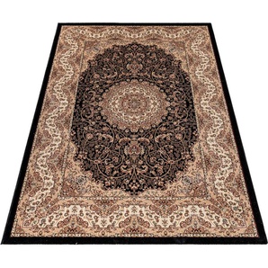 Teppich AYYILDIZ TEPPICHE KASHMIR 2606 Teppiche Gr. B/L: 200 cm x 290 cm, 10 mm, 1 St., schwarz Orientalische Muster