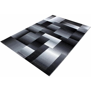 Teppich AYYILDIZ TEPPICHE Miami 6560 Teppiche Gr. B/L: 200 cm x 290 cm, 12 mm, 1 St., schwarz Esszimmerteppiche Wohnzimmer