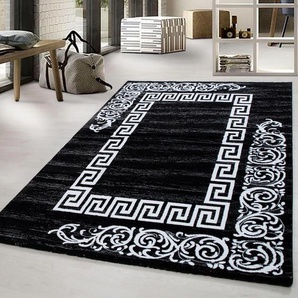 Teppich AYYILDIZ TEPPICHE Miami 6620 Teppiche Gr. B/L: 200 cm x 290 cm, 12 mm, 1 St., schwarz Esszimmerteppiche Kurzflor, orientalisches ausdrucksstarkes Design