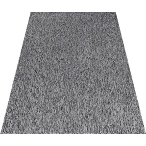 Teppich AYYILDIZ TEPPICHE Nizza 1800 Kurzflorteppich Teppiche Gr. B/L: 280 cm x 370 cm, 6 mm, 1 St., grau Esszimmerteppiche