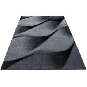 Teppich AYYILDIZ TEPPICHE PARMA 9240 Teppiche Gr. B/L: 200 cm x 290 cm, 12 mm, 1 St., schwarz (black) Esszimmerteppiche strapazierfähig pflegeleicht Kurzflorteppich