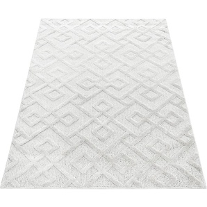 Teppich AYYILDIZ TEPPICHE PISA 4708 Teppiche Gr. B/L: 240 cm x 340 cm, 20 mm, 1 St., beige (cream) Esszimmerteppiche