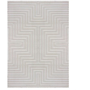 Teppich AYYILDIZ TEPPICHE SAHARA 1111 Teppiche Gr. B/L: 240 cm x 340 cm, 12 mm, 1 St., silberfarben Esszimmerteppiche Pflegeleicht Strapazierfähig Trend Colors