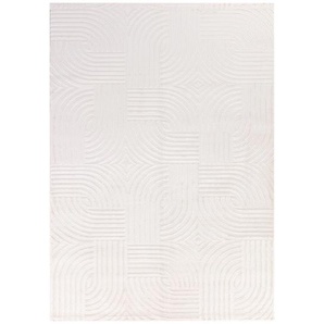 Teppich AYYILDIZ TEPPICHE SAHARA 1112 Teppiche Gr. B/L: 160 cm x 230 cm, 12 mm, 1 St., beige (cream) Esszimmerteppiche Pflegeleicht Strapazierfähig Trend Colors