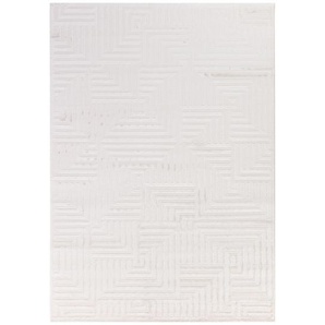 Teppich AYYILDIZ TEPPICHE SAHARA 1114 Teppiche Gr. B/L: 200 cm x 290 cm, 12 mm, 1 St., beige (cream) Esszimmerteppiche Pflegeleicht Strapazierfähig Trend Colors