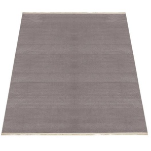 Teppich AYYILDIZ TEPPICHE STYLE 8900 Teppiche Gr. B/L: 240 cm x 340 cm, 7 mm, 1 St., braun (mocca) Esszimmerteppiche pflegeleicht und schmutzresistent