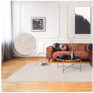 Teppich Barcelona 610, Paco Home, rechteckig, Höhe: 8 mm, Kurzflor, meliert, strapazierfähige Qualität, Wohnzimmer