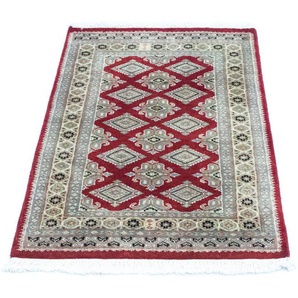 Teppich Buchara Teppich handgeknüpft rot, morgenland, rechteckig, Höhe: 6 mm