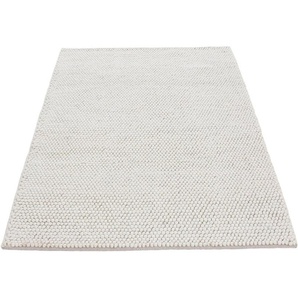 Teppich Calo, carpetfine, rechteckig, Höhe: 16 mm, Handweb Teppich, Uni Farben, meliert, handgewebt, 70% Wolle