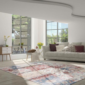 Teppich CALO-DELUXE Emin 1003 Teppiche Gr. B/L: 240 cm x 330 cm, 10 mm, 1 St., bunt (multi) Baumwollteppiche reine Baumwolle, Wohnzimmer