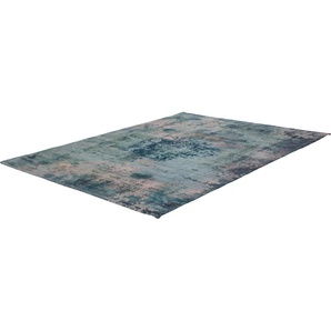 Teppich CALO-DELUXE Layata 8034 Teppiche Gr. B/L: 200 cm x 290 cm, 9 mm, 1 St., blau (petrol) Esszimmerteppiche Kurzflor, Wohnzimmer