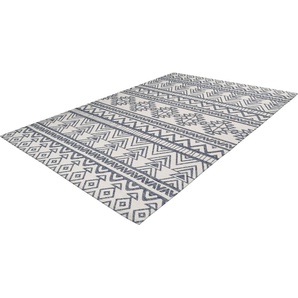 Teppich CALO-DELUXE Rico 505 Teppiche Gr. B/L: 200 cm x 290 cm, 10 mm, 1 St., bunt (anthrazit, elfenbeinfarben) Esszimmerteppiche In- und Outdoor geeignet, Wohnzimmer
