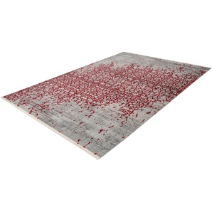 Teppich CALO-DELUXE Rossa 660 Teppiche Gr. B/L: 200 cm x 290 cm, 5 mm, 1 St., rot Esszimmerteppiche Vintage Optik, Wohnzimmer