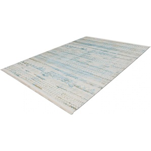 Teppich CALO-DELUXE Texsa 250 Teppiche Gr. B/L: 80 cm x 150 cm, 15 mm, 1 St., blau (hellblau) Esszimmerteppiche Vintage Design, Wohnzimmer