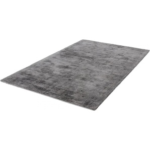 Teppich CALO-DELUXE Viteox 200 Teppiche Gr. B/L: 160 cm x 230 cm, 13 mm, 1 St., grau Esszimmerteppiche Viskose, Kurzflor, Wohnzimmer