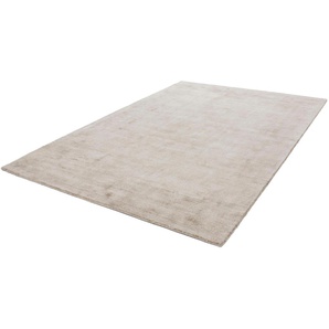 Teppich CALO-DELUXE Viteox 200 Teppiche Gr. B/L: 200 cm x 290 cm, 13 mm, 1 St., grau (taupe) Esszimmerteppiche Viskose, Kurzflor, Wohnzimmer