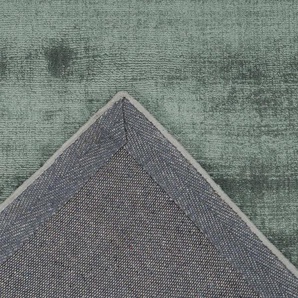 Teppich CALO-DELUXE Viteox 200 Teppiche Gr. B/L: 200 cm x 290 cm, 13 mm, 1 St., grün (mint) Esszimmerteppiche Viskose, Kurzflor, Wohnzimmer