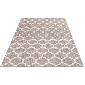 Teppich CARPET CITY Outdoor Teppiche Gr. B/L: 240 cm x 340 cm, 5 mm, 1 St., beige Orientalische Muster UV-beständig, Flachgewebe, auch in quadratischer Form erhältlich
