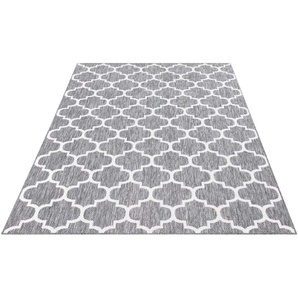 Teppich CARPET CITY Outdoor Teppiche Gr. B/L: 240 cm x 340 cm, 5 mm, 1 St., grau Orientalische Muster UV-beständig, Flachgewebe, auch in quadratischer Form erhältlich