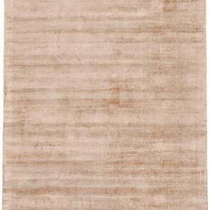Teppich CARPETFINE Ava Viskoseteppich Teppiche Gr. B/L: 120 cm x 170 cm, 13 mm, 1 St., beige Esszimmerteppiche Seidenoptik, leichter Glanz, auch als Läufer erhältlich