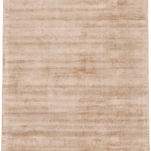 Teppich CARPETFINE Ava Viskoseteppich Teppiche Gr. B/L: 200 cm x 250 cm, 13 mm, 1 St., beige Esszimmerteppiche Seidenoptik, leichter Glanz, auch als Läufer erhältlich