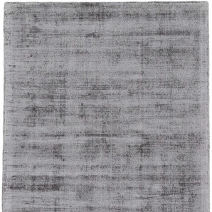 Teppich CARPETFINE Ava Viskoseteppich Teppiche Gr. B/L: 200 cm x 250 cm, 13 mm, 1 St., grau (hellgrau) Esszimmerteppiche