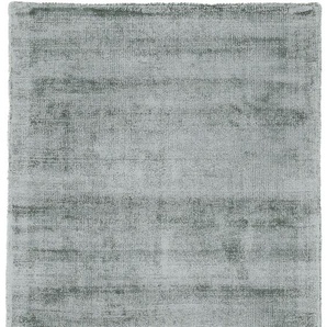 Teppich CARPETFINE Ava Viskoseteppich Teppiche Gr. B/L: 80 cm x 600 cm, 13 mm, 1 St., grün (mint) Esszimmerteppiche Seidenoptik, leichter Glanz, auch als Läufer erhältlich