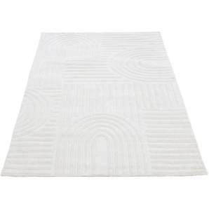 Teppich CARPETFINE Holly 4 - Soft Touch Microfaser Teppich Teppiche Gr. B/L: 160 cm x 230 cm, 12 mm, 1 St., beige Esszimmerteppiche