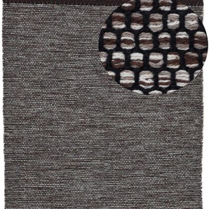 Teppich CARPETFINE Kelim Mia Teppiche Gr. B/L: 200 cm x 250 cm, 6 mm, 1 St., braun Baumwollteppiche Baumwolle Wendeteppich, Wohnzimmer