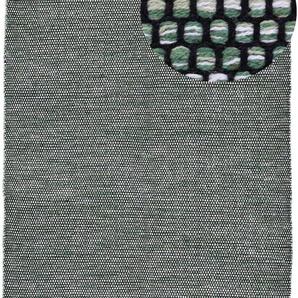 Teppich CARPETFINE Kelim Mia Teppiche Gr. B/L: 200 cm x 290 cm, 6 mm, 1 St., grün Baumwollteppiche Baumwolle Wendeteppich, Wohnzimmer