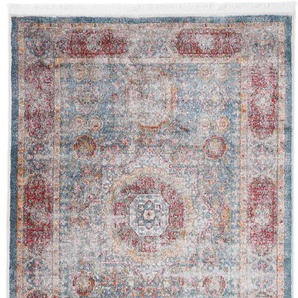 Teppich CARPETFINE Mora Teppiche Gr. B/L: 200 cm x 290 cm, 7 mm, 1 St., blau Esszimmerteppiche
