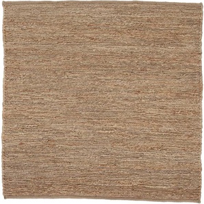 Teppich CARPETFINE Nala Juteteppich Teppiche Gr. B/L: 120 cm x 120 cm, 9 mm, 1 St., beige Esszimmerteppiche wendbar, aus 100% Jute, in vielen Größen und Formen, quadratisch, rund