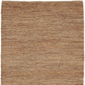 Teppich CARPETFINE Nala Juteteppich Teppiche Gr. B/L: 140 cm x 200 cm, 9 mm, 1 St., beige Juteteppiche wendbar, aus 100% Jute, in vielen Größen und Formen, quadratisch, rund