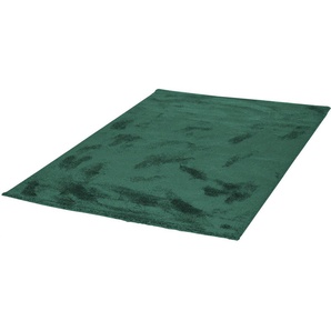 Teppich DEKOWE Blanche Teppiche Gr. B/L: 120 cm x 170 cm, 20 mm, 1 St., grün (tanne) Esszimmerteppiche Kurzflor, Uni Farben, leichter Glanz, weiche Qualität, Wohnzimmer