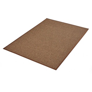 Teppich DEKOWE Naturino Prestige Teppiche Gr. B/L: 120 cm x 170 cm, 10 mm, 1 St., braun (nussbraun) Esszimmerteppiche Flachgewebe, meliert, Sisal Optik, In- und Outdoor geeignet
