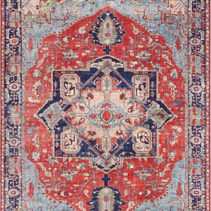Teppich ELLE DECORATION Hamadan Teppiche Gr. B/L: 160 cm x 230 cm, 5 mm, 1 St., rot Orientalische Muster