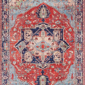 Teppich ELLE DECORATION Hamadan Teppiche Gr. B/L: 160 cm x 230 cm, 5 mm, 1 St., rot Orientalische Muster Orientalisch, Orient, Kurzflor, Wohnzimmer, Schlafzimmer, Esszimmer