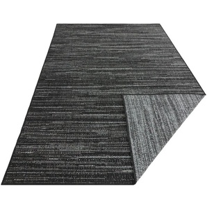 Teppich ELLE DECORATION Mèlange Teppiche Gr. B/L: 160 cm x 230 cm, 5 mm, 1 St., schwarz (schwarz, weiß) Esszimmerteppiche