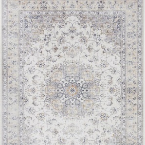 Teppich ELLE DECORATION Nain Teppiche Gr. B/L: 160 cm x 230 cm, 7 mm, 1 St., grau Orientalische Muster Orientalisch, Orient, Kurzflor, Wohnzimmer, Schlafzimmer, Vintage-Look
