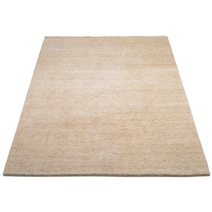 OCI DIE TEPPICHMARKE Teppich ESEMPIO UNI MELANGE, rechteckig, Höhe: 18 mm, reine Wolle, handgeknüpft, hochwertig verarbeitet, natürlich warm