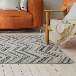 Teppich ESPRIT Cabana Teppiche Gr. B/L: 160 cm x 225 cm, 4 mm, 1 St., grau (grau, beige) Outdoor-Teppiche In- und Outdoor geeignet