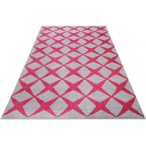 Teppich ESPRIT Caledon Teppiche Gr. B/L: 160 cm x 230 cm, 6 mm, 1 St., rot (sand, burgund) Esszimmerteppiche